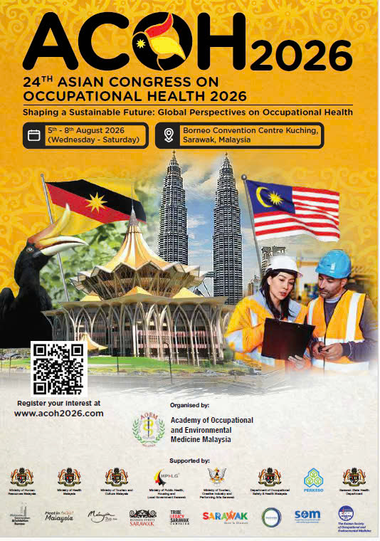 ACOH-2026.  THÔNG BÁO ĐẠI HỘI CHÂU Á LẦN THỨ 24, SỨC KHỎE NGHỀ NGHIỆP 2026